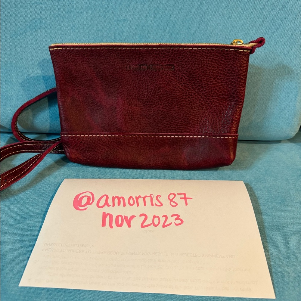 Portland Leather Goods First in Bougainvillea *EUC*